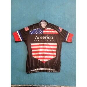 WEIMOSTAR America Bike Team Road Wear Riding Jersey Cycling Stars Stripes XXL